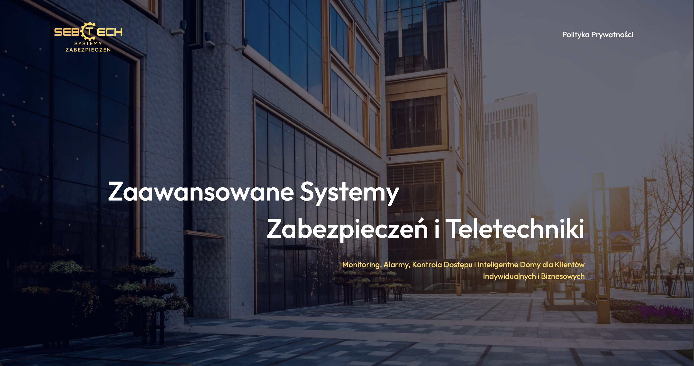 SebTech System Website Screenshot